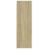 vidaXL Έπιπλο Τηλεόρασης Λευκό & Sonoma Δρυς 30,5x30x90εκ. Επεξ. Ξύλο