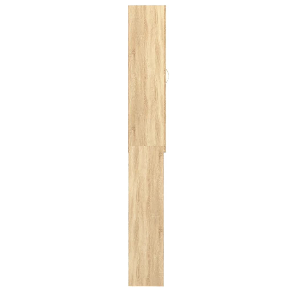 vidaXL Ντουλάπι Πλυντηρίου Sonoma Δρυς 64 x 25,5 x 190 εκ.