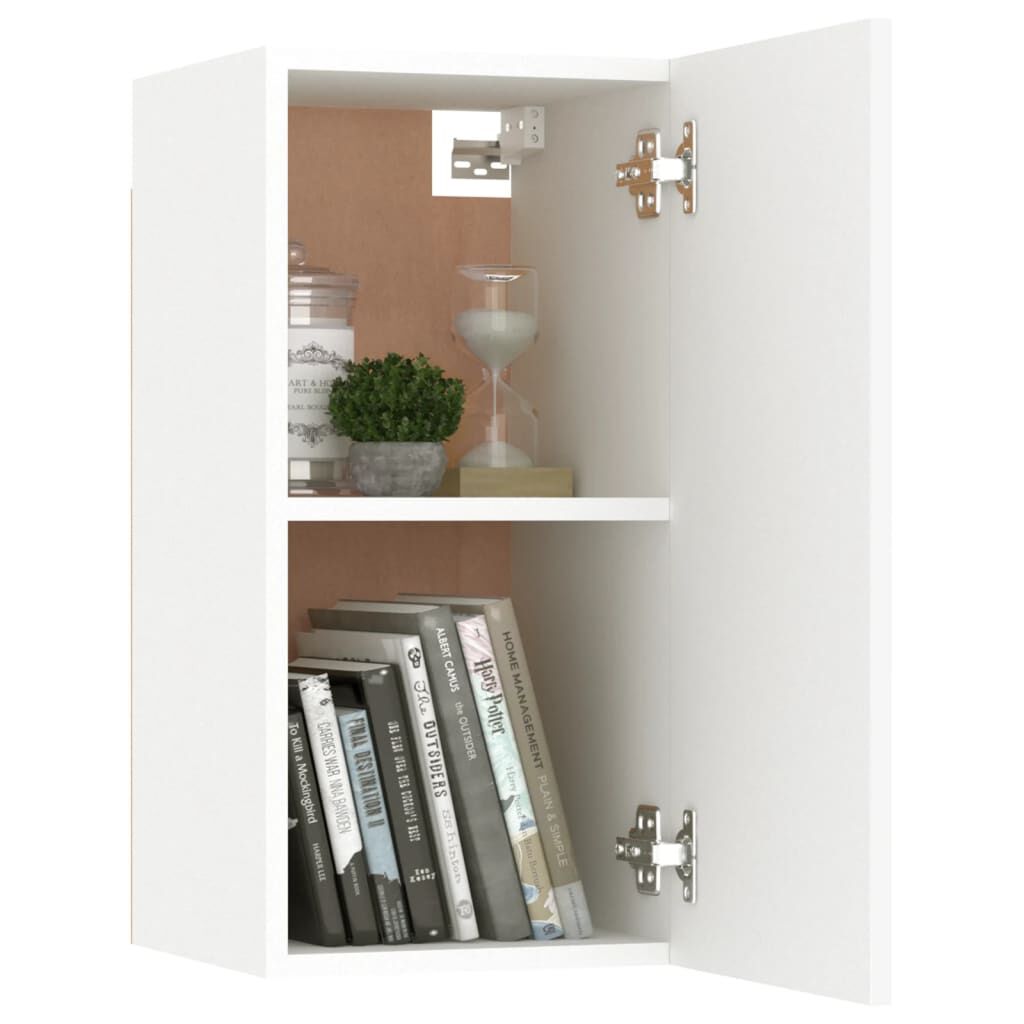 vidaXL Έπιπλα Τηλεόρασης 2 τεμ. Λευκά 30,5x30x60 εκ. από Επεξ. Ξύλο