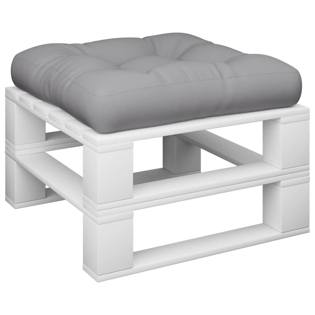 vidaXL Μαξιλάρι Παλέτας Γκρι 58 x 58 x 10 εκ. από Ύφασμα