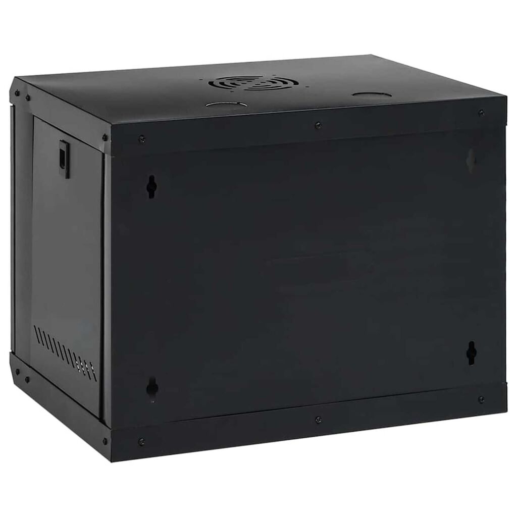 vidaXL Ντουλάπα δικτύου με αποθήκευση Μαύρο 53 x 45 x 45 εκ Ατσάλι