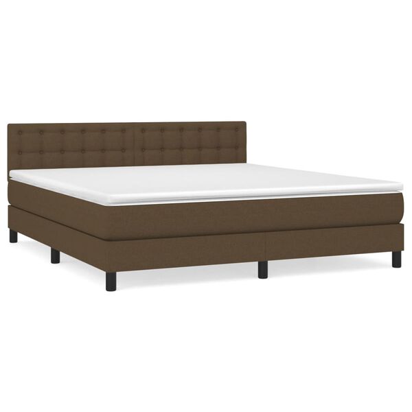 vidaXL &Kappa;&rho;&epsilon;&beta;ά&tau;&iota; Boxspring &mu;&epsilon; &Sigma;&tau;&rho;ώ&mu;&alpha; &Sigma;&kappa;&omicron;ύ&rho;&omicron; &Kappa;&alpha;&phi;έ 160x200 &epsilon;&kappa; &Upsilon;&phi;&alpha;&sigma;&mu;ά&tau;&iota;&nu;&omicron;