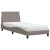 vidaXL &Kappa;&rho;&epsilon;&beta;ά&tau;&iota; &mu;&epsilon; &Sigma;&tau;&rho;ώ&mu;&alpha; Hanko Taupe 80x200 &epsilon;&kappa;. &Upsilon;&phi;&alpha;&sigma;&mu;ά&tau;&iota;&nu;&omicron;