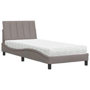 vidaXL &Kappa;&rho;&epsilon;&beta;ά&tau;&iota; &mu;&epsilon; &Sigma;&tau;&rho;ώ&mu;&alpha; Hanko Taupe 80x200 &epsilon;&kappa;. &Upsilon;&phi;&alpha;&sigma;&mu;ά&tau;&iota;&nu;&omicron;