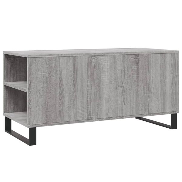 vidaXL Τραπεζάκι Σαλονιού Γκρι Sonoma 102x44,5x50 εκ.