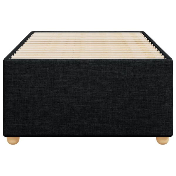 vidaXL Σκελετός Κρεβατιού Χωρίς Στρώμα Μαύρο 80x200 εκ. Υφασμάτινο