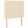 vidaXL Κρεβάτι Boxspring με Στρώμα Κρεμ 80 x 200 εκ. Υφασμάτινο