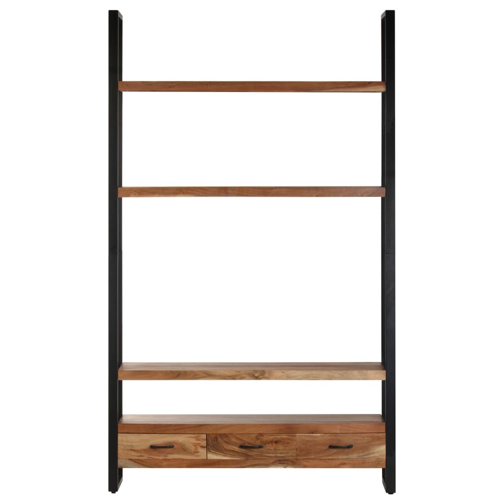 vidaXL Ραφιέρα 118 x 30 x 200 εκ. από Μασίφ Ακατέργαστο Ξύλο Μάνγκο
