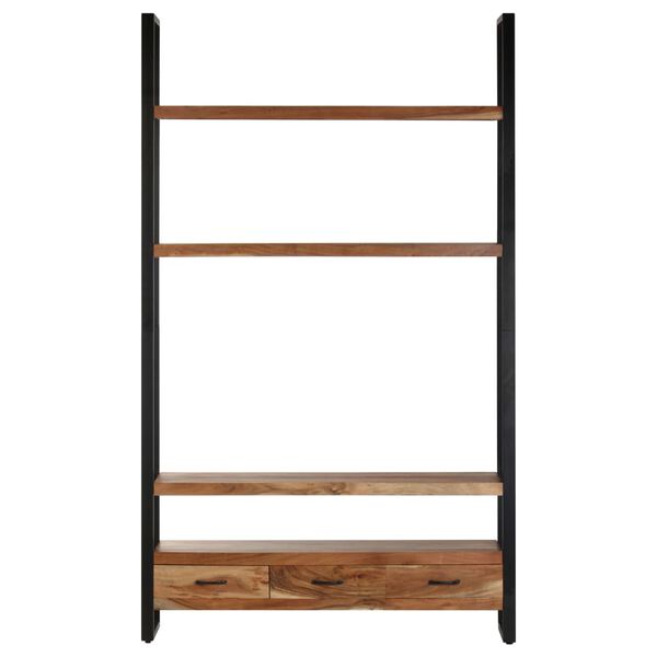 vidaXL Ραφιέρα 118 x 30 x 200 εκ. από Μασίφ Ακατέργαστο Ξύλο Μάνγκο
