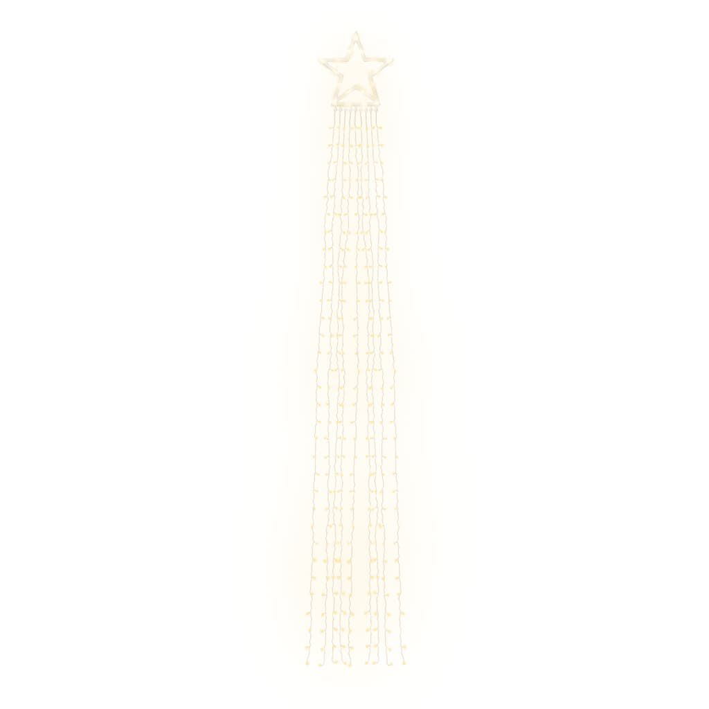 vidaXL Φωτιστικό Χριστουγεννιάτικο Δέντρο 320 LED Θερμό Λευκό 375 εκ.