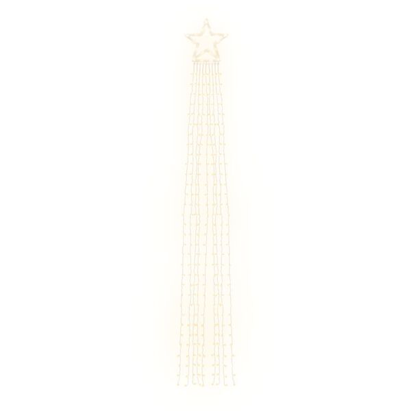 vidaXL Φωτιστικό Χριστουγεννιάτικο Δέντρο 320 LED Θερμό Λευκό 375 εκ.