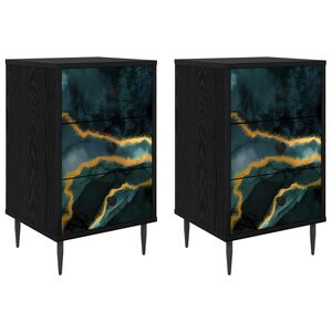 vidaXL &Kappa;&omicron;&mu;&omicron;&delta;ί&nu;&omicron; WIJHE 2 &tau;&mu;&chi;. &Mu;&alpha;ύ&rho;&eta; &Delta;&rho;&upsilon;&sigmaf; 36 x 33 x 61 &epsilon;&kappa;.