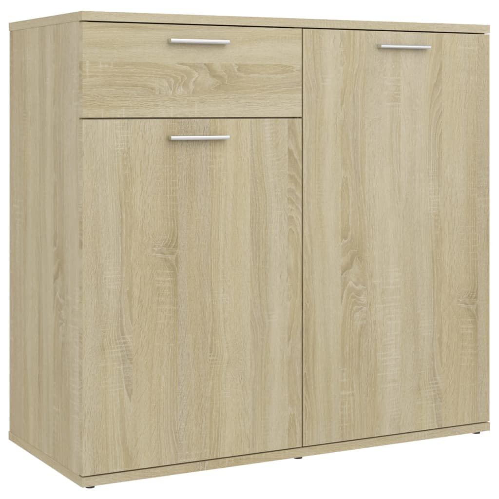 vidaXL Ντουλάπι με Συρτάρι Sonoma Δρυς 80 x 36 x 75 εκ. Επεξ. Ξύλο