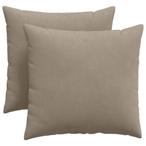 vidaXL Μαξιλάρι Καναπέ 2 pcs Taupe 45 x 45 cm ύφασμα