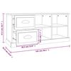 vidaXL Έπιπλο Τηλεόρασης Sonoma Δρυς 102x35,5x47,5 εκ. Επεξ. Ξύλο