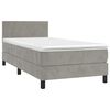 vidaXL &Kappa;&rho;&epsilon;&beta;ά&tau;&iota; Boxspring &mu;&epsilon; &Sigma;&tau;&rho;ώ&mu;&alpha; & LED &Alpha;&nu;.&Gamma;&kappa;&rho;&iota; 80x200 &epsilon;&kappa;. &Beta;&epsilon;&lambda;&omicron;ύ&delta;&iota;&nu;&omicron;