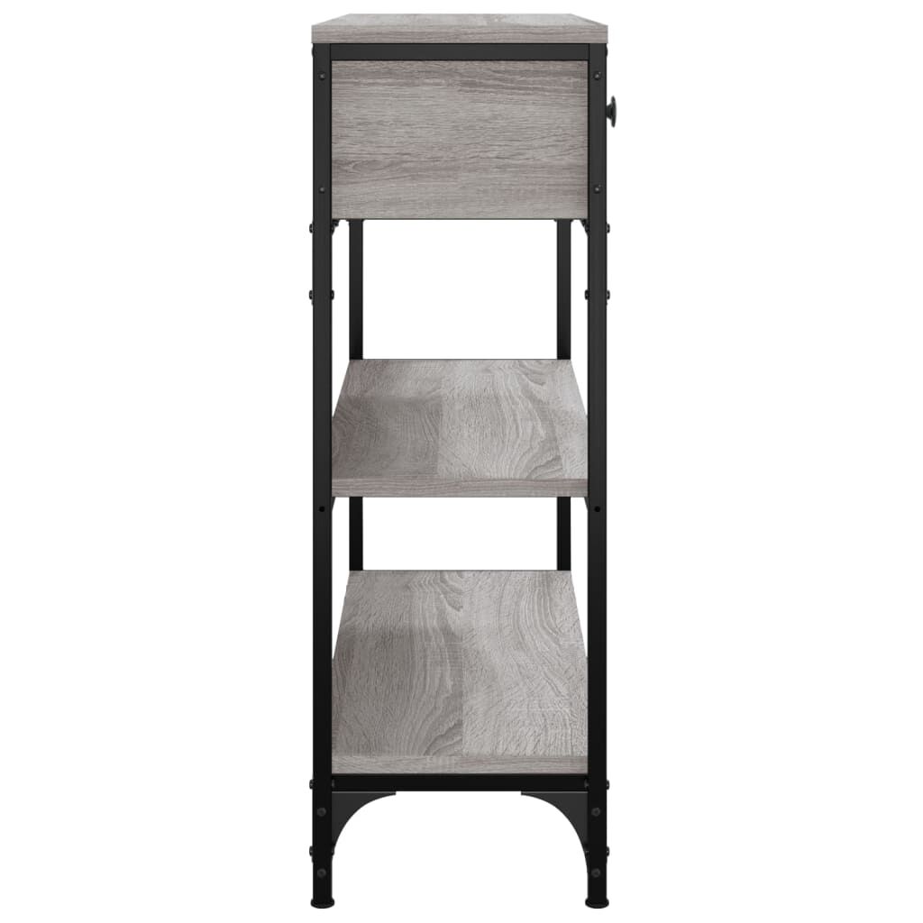 vidaXL Τραπέζι Κονσόλα Γκρι Sonoma 72,5x25x75 εκ. Επεξεργασμένο Ξύλο