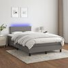 vidaXL &Kappa;&rho;&epsilon;&beta;ά&tau;&iota; Boxspring &mu;&epsilon; &Sigma;&tau;&rho;ώ&mu;&alpha; & LED &Sigma;&kappa;.&Gamma;&kappa;&rho;&iota; 120x200 &epsilon;&kappa; &Upsilon;&phi;&alpha;&sigma;&mu;ά&tau;&iota;&nu;&omicron;