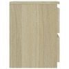 vidaXL Κομοδίνα 2 τεμ. Sonoma Δρυς 30 x 30 x 40 εκ. από Επεξ. Ξύλο