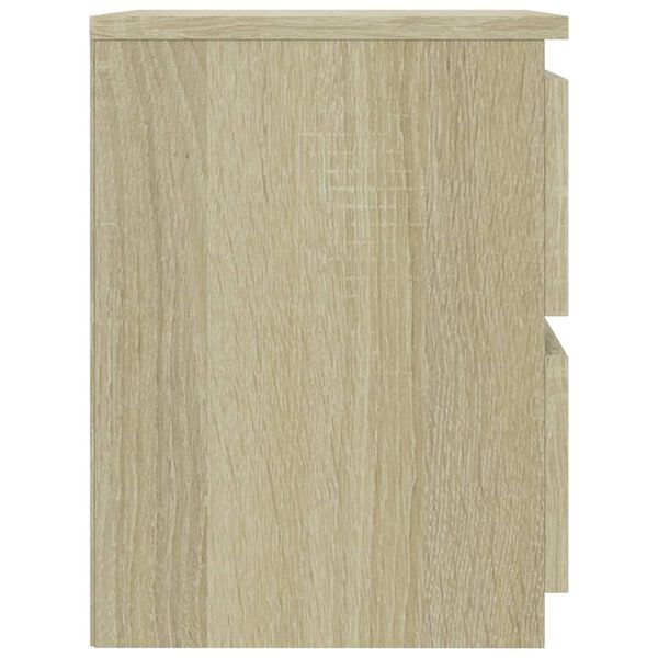 vidaXL Κομοδίνα 2 τεμ. Sonoma Δρυς 30 x 30 x 40 εκ. από Επεξ. Ξύλο
