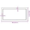 vidaXL Ράφι Τοίχου Ανοιχτό Καφέ 80x40x(2-4)εκ. Επεξ. Μασίφ Ξύλο Δρυός