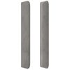 vidaXL Κεφαλάρι με Πτερύγια Ανοιχτό Γκρι 83x16x118/128 εκ. Βελούδινο