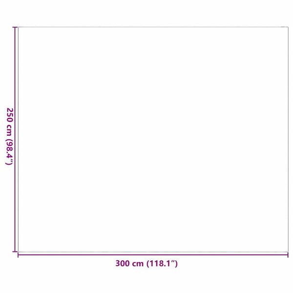 vidaXL Υπαίθριο Χαλί 'ARAKIL' Μαύρο και Γκρι 250x300 εκ. PP