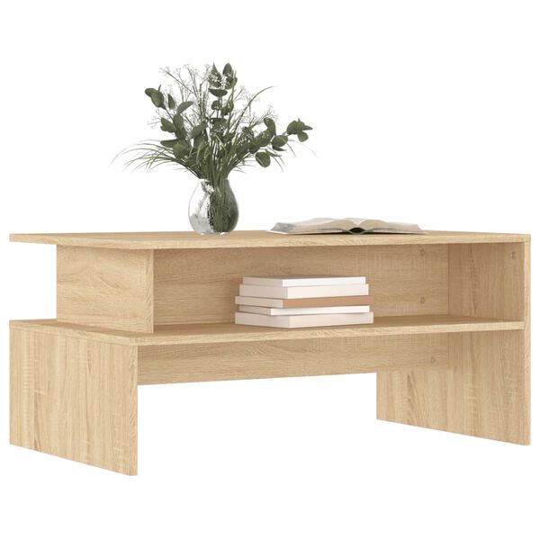 vidaXL Τραπεζάκι Σαλονιού Sonoma Δρυς 90x55x42,5 εκ Επεξεργασμένο Ξύλο