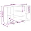 vidaXL Ντουλάπι Sonoma Δρυς 120x30x75 εκ. από Επεξεργασμένο Ξύλο