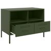 vidaXL Έπιπλο Τηλεόρασης Πράσινο Λαδί 68x39x50,5 εκ. από Ατσάλι