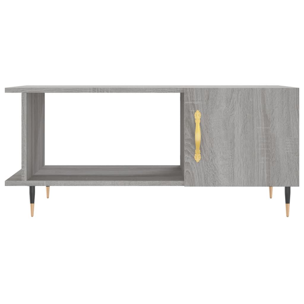 vidaXL Τραπεζάκι Σαλονιού Γκρι Sonoma 90x50x40 εκ. Επεξεργασμένο Ξύλο