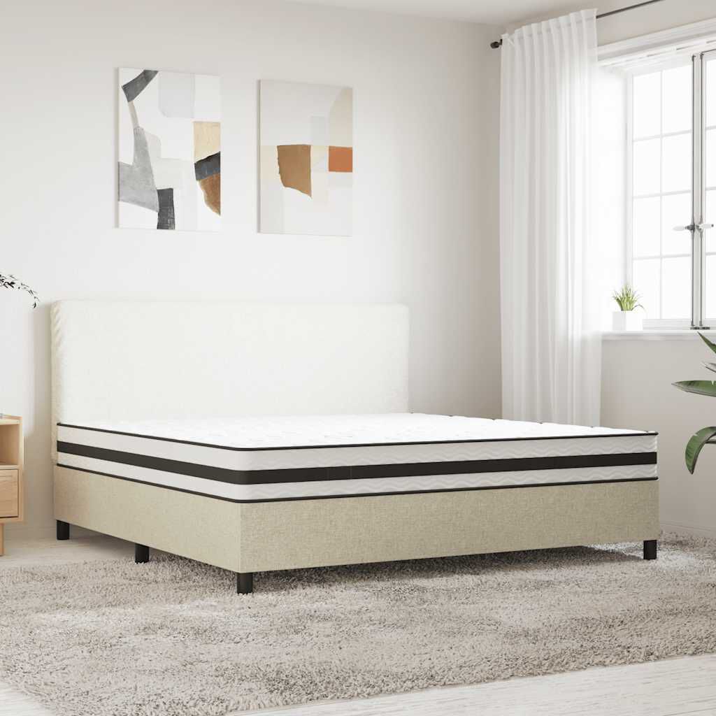 vidaXL Στρώμα με Bonnell Springs Μεσαία Σκληρ. 200x200 εκ. King Size