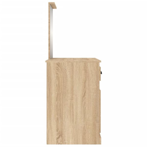 vidaXL Μπουντουάρ με Καθρέφτη Sonoma Δρυς 90x50x132,5 εκ. Επεξ. Ξύλο