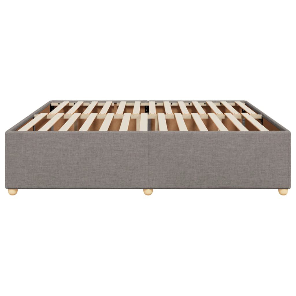 vidaXL Σκελετός Κρεβατιού Χωρίς Στρώμα Taupe 180x200 εκ. Υφασμάτινο