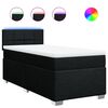 vidaXL &Kappa;&rho;&epsilon;&beta;ά&tau;&iota; Boxspring &mu;&epsilon; &Sigma;&tau;&rho;ώ&mu;&alpha; &Mu;&alpha;ύ&rho;&omicron; 80 x 200 &epsilon;&kappa;. &Upsilon;&phi;&alpha;&sigma;&mu;ά&tau;&iota;&nu;&omicron;