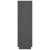 vidaXL Ντουλάπι Ψηλό Γκρι 38 x 35 x 117 εκ. από Μασίφ Ξύλο Πεύκου