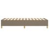 vidaXL Σκελετός Κρεβατιού Χωρίς Στρώμα Taupe 90x190 εκ. Υφασμάτινο