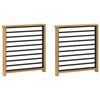 vidaXL &Mu;&omicron;&nu;ά&delta;&alpha; &mu;&pi;&rho;ά&tau;&sigma;&omega;&nu; 2 pcs &Lambda;&epsilon;&upsilon;&kappa;ό 60 x 6 x 61 &epsilon;&kappa; &Sigma;&tau;&epsilon;&rho;&epsilon;ό &Xi;ύ&lambda;&omicron; &Alpha;&kappa;&alpha;&kappa;ί&alpha;&sigmaf;