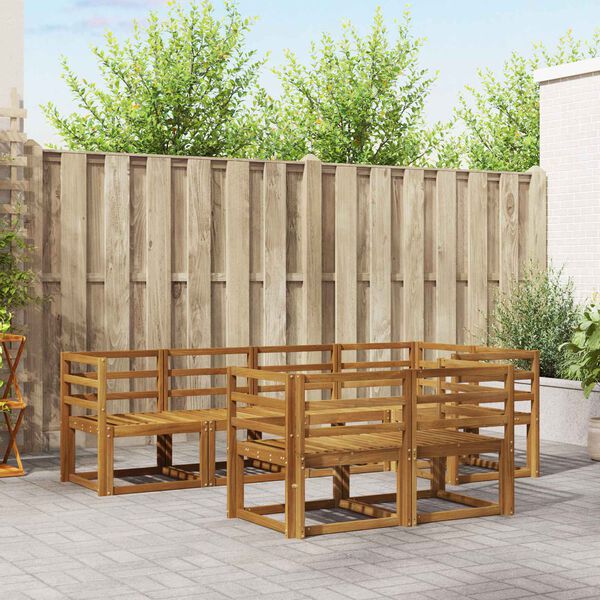 vidaXL &Sigma;&epsilon;&iota;&rho;ά &Kappa;&alpha;&nu;&alpha;&pi;έ &Epsilon;&xi;&omega;&tau;&epsilon;&rho;&iota;&kappa;&omicron;ύ &mu;&epsilon; &mu;&alpha;&xi;&iota;&lambda;ά&rho;&iota; 7 pcs &Phi;&upsilon;&sigma;&iota;&kappa;ό &kappa;&alpha;&iota; &Mu;&pi;&epsilon;&zeta;