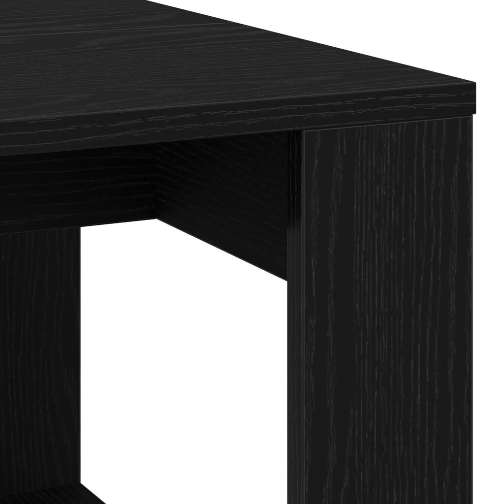 vidaXL Καφέ Τραπεζάκι Μαύρο Δρυς 102x50x35 εκ. Ξύλο Επεξεργασμένο