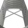 vidaXL Ζαρντινιέρα Υπερυψ. Γκρι 114x40x36 εκ. Γαλβανισμένος χάλυβας