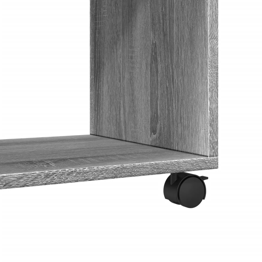 vidaXL Ντουλάπι Με Ροδάκια Γκρι Sonoma 37x33x42,5 εκ. Επεξεργ. Ξύλο