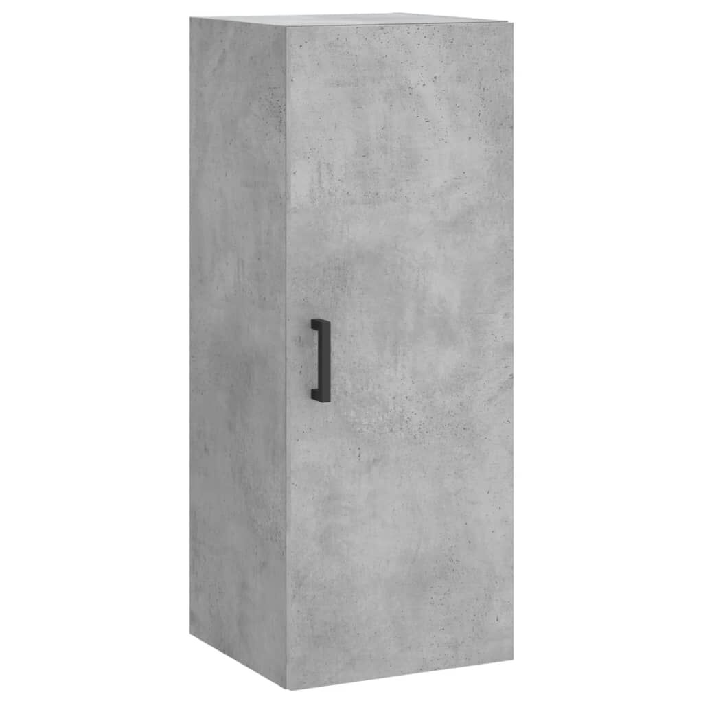 vidaXL Ντουλάπι Γκρι Σκυροδέματος 34,5x34x180 εκ. Επεξεργασμένο Ξύλο