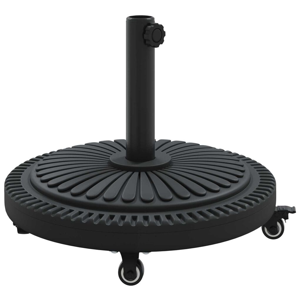 vidaXL Βάση Παράσολου με Ρόδες για Πόλους Ø38-48 mm 13 kg Στρογγυλή