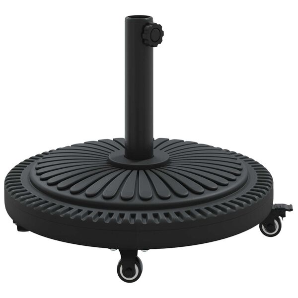 vidaXL Βάση Παράσολου με Ρόδες για Πόλους Ø38-48 mm 13 kg Στρογγυλή