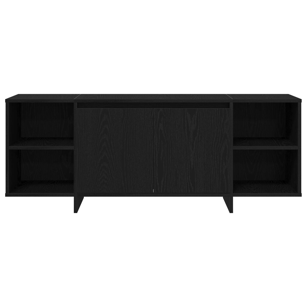 vidaXL Βάση τηλεόρασης - Μαύρη Δρυς - 120x30x40.5 εκ. - Φτιαγμένη από Επεξεργασμένο ξύλο