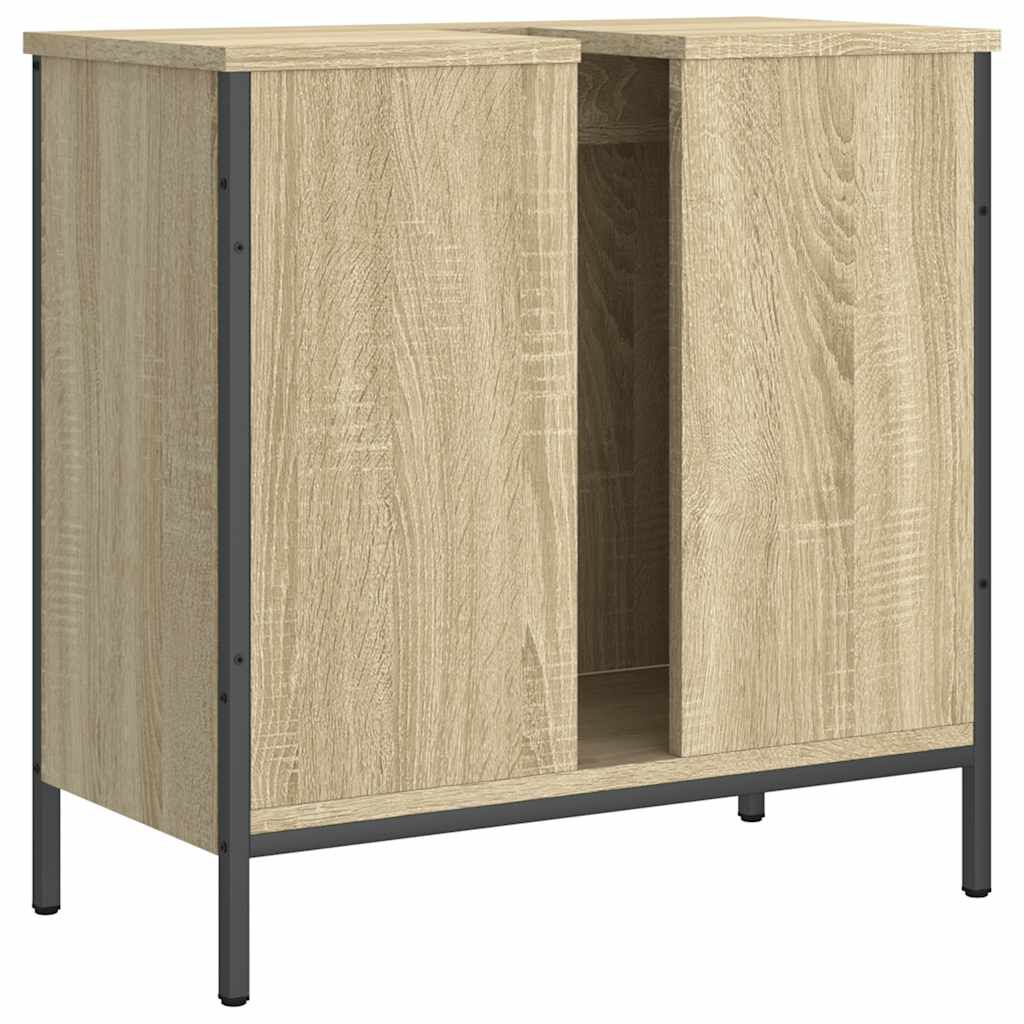 vidaXL Ντουλάπι Νιπτήρα Μπάνιου Sonoma Δρυς 60x30x60 εκ. Επεξ. Ξύλο