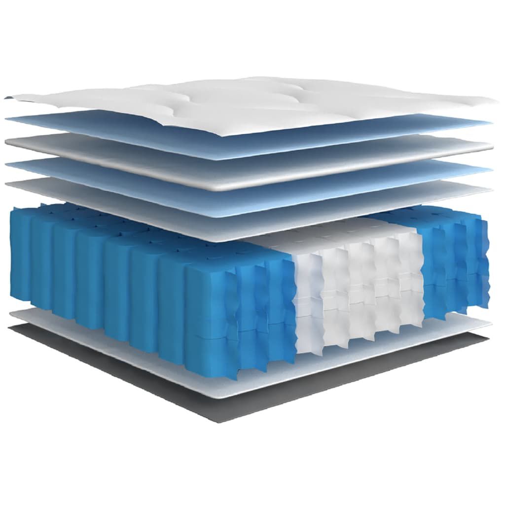 vidaXL Στρώμα με Pocket Springs Μεσαία Σκληρότητα 80 x 200 εκ.