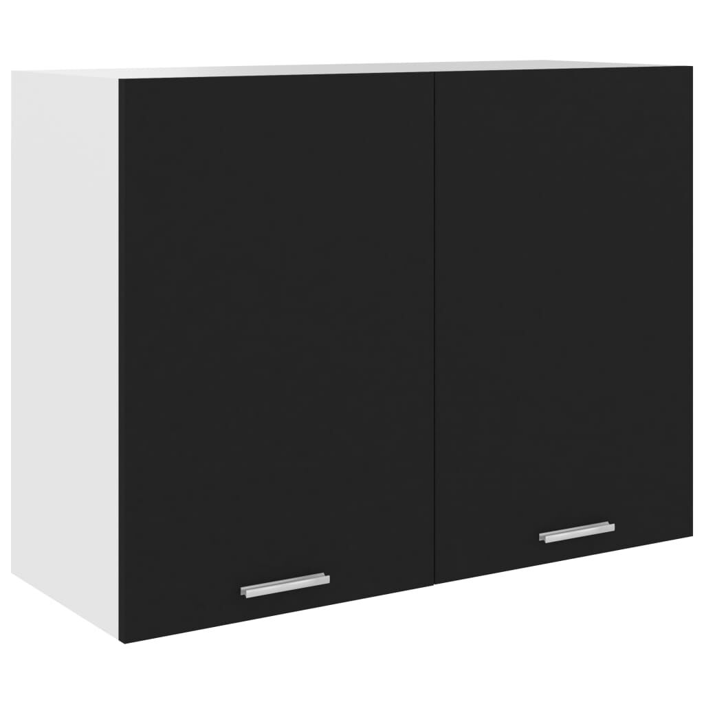 vidaXL Ντουλάπι Κρεμαστό Lyon Μαύρο 80 x 31 x 60 εκ. από Επεξ. Ξύλο