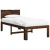 vidaXL &Mu;&omicron;&nu;ό &Kappa;&rho;&epsilon;&beta;ά&tau;&iota; &mu;&epsilon; &Kappa;&epsilon;&phi;&alpha;&lambda;ά&rho;&iota; ROSTOCK &Sigma;&kappa;&omicron;ύ&rho;&omicron; &Kappa;&alpha;&phi;έ 75 x 190 cm